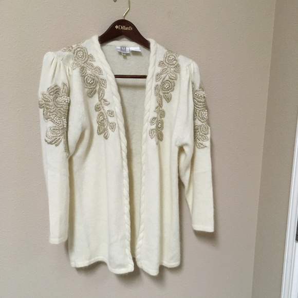 White evening cardigan Clearance